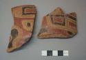 Pucara polychrome potsherds