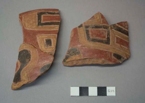 Pucara polychrome potsherds