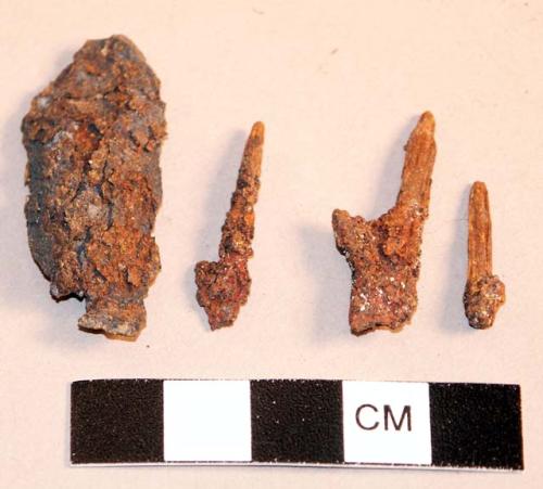 Iron arrowheads