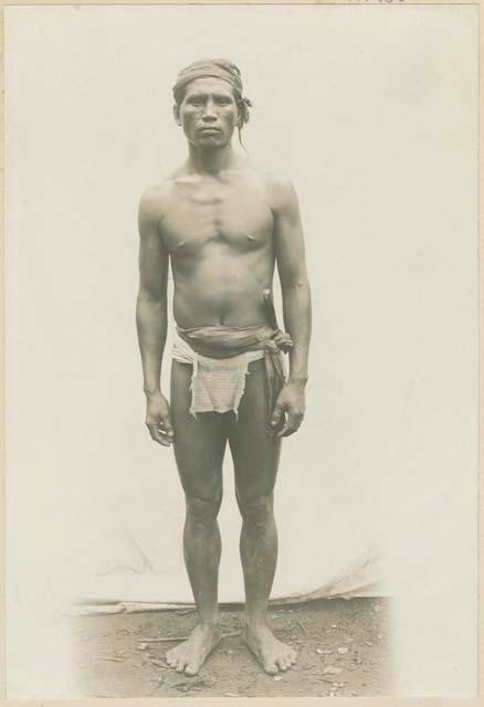 Tinguian man, showing typical dress