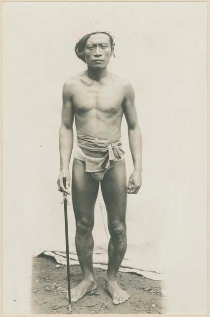 Tinguian man, showing typical dress