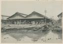 Quinta market seen from river, boats with produce