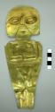 Human figure, female, of sheet gold