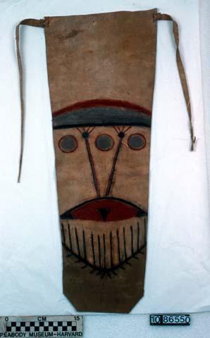 Young man's breech clout with painted designs.