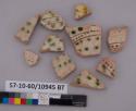 10 potsherds - Graffito III glaze