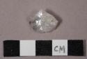 50 pcs stone chips & flakes; 11? pcs unglazed pottery; 2 buttons; 2 fragments bo