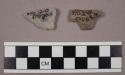 52 bifacial fragments; fragments from flat stone; fragment, limestone rock; 1 me