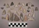 30 partial stone projectile points