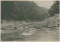 Rafts running rapids, Abulug River