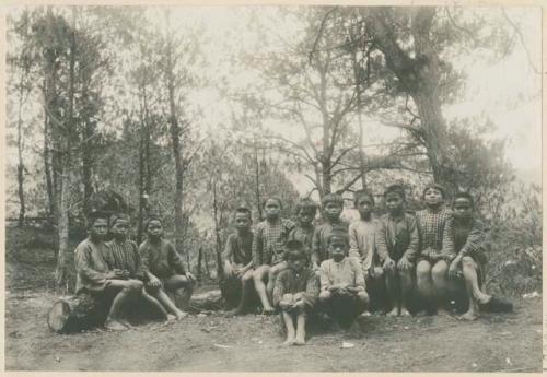 Igorrot schoolboys at Bua, Benguet