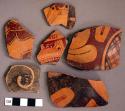 46 polychrome pottery body sherds