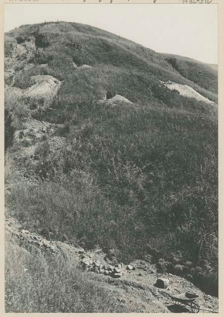 Workings on Hartwell's claim, Kios Hill, Benguet