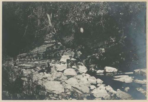 Tilted Limestone beds, Bayabas River, Bulacan