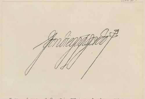 Signature of Don Diego Fajardo