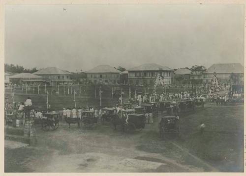 Plaza of Bacolod during festivities