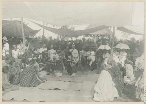 Moro girls dancing at Cotabato