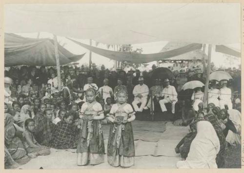 Moro girls dancing at Cotabato