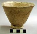 Plain pottery deep bowl