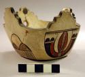 Square pottery bowl (prayer meal bowl)