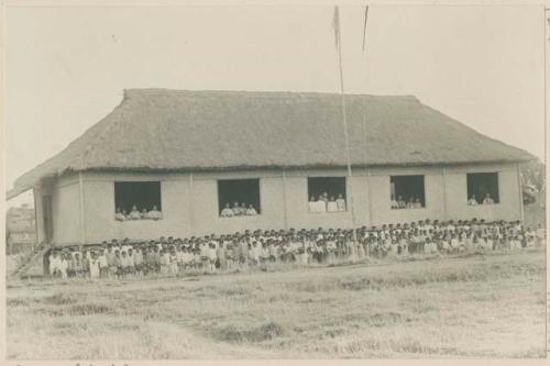 School house in Nueva Ecija, teachers and pupils