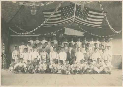 Boy students and teachers, Echague, Isabela