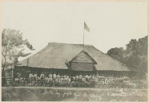 School house and school base-ball team, Iloilo