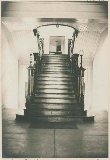 Part of hall and stairway, Bureau of Laboratories