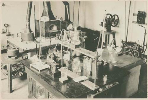 Assay furnace and accessories, Bureau of Laboratories