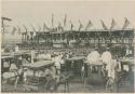 Infantry marching past grand stand, Governor Taft