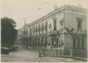 Ayuntamiento decorated in honor of Governor Taft