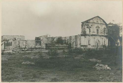 Ruins of Paco Church set on fire during fighting