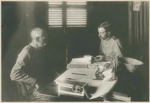 General Hughes and Dr. Frank S. Bourns