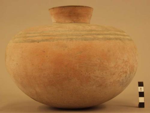 Small necked pottery vessel