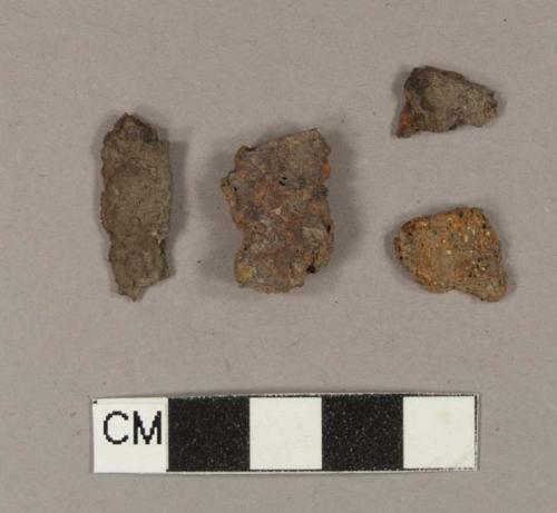 Iron sheet fragments