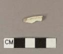 Undecorated creamware base sherd