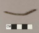 Machine-made iron nail fragment