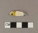 Polychrome hand painted pearlware body sherd