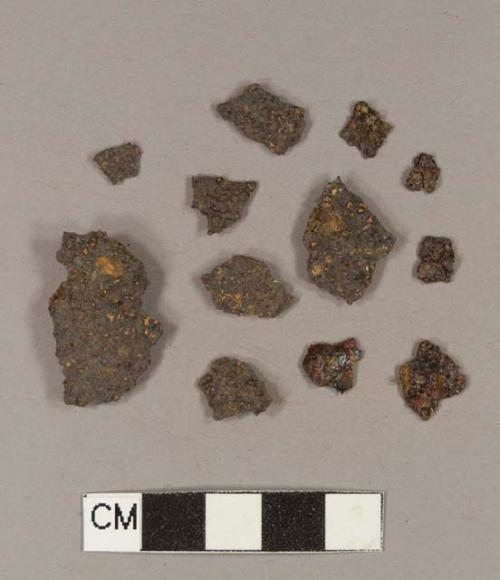 Iron sheet fragments