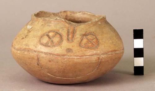 Small dish,  incised decoration