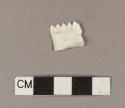 White plastic wrapper fragment