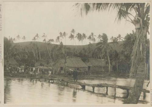 Bridge and village