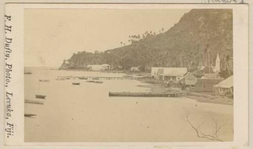 Houses, docks, and boats