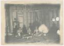 Chief of Nakulakula and two other men sitting inside house