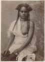 Studio portrait of young woman