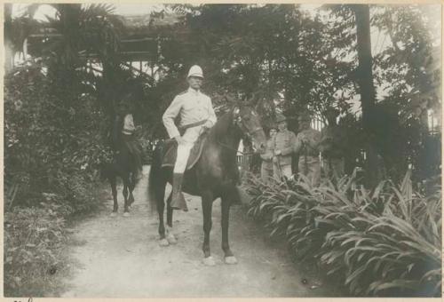 Gen. Lawton at his home on Pasig River, Manila