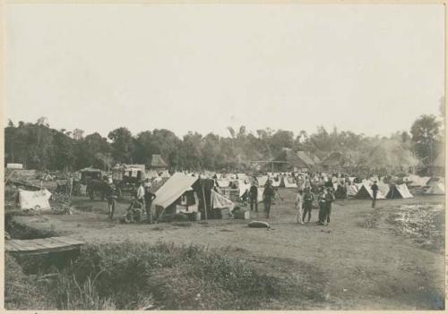 Camp of the American troops at Imus, Cavite