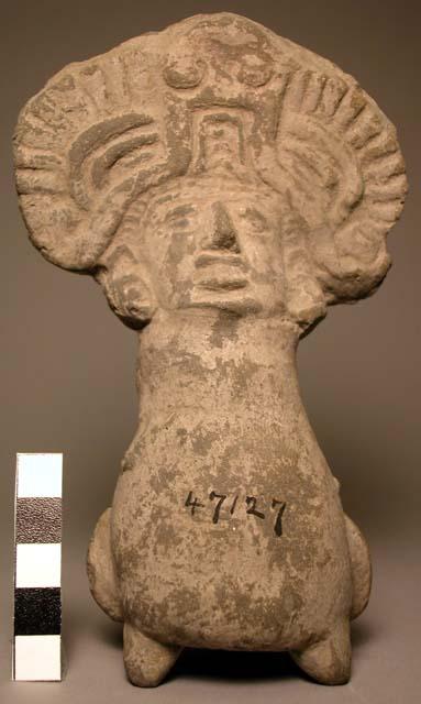 Pottery image, bird with human head