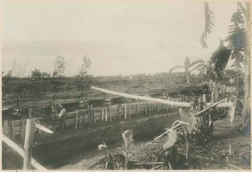 Filipino trenches commanding Bagbag River