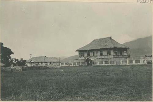 Plaza at Bayombong, Presidencia, school house