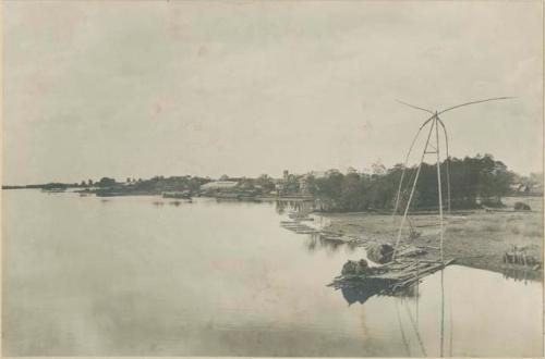 Part of Malabon, fishing raft